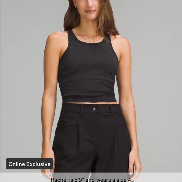 Lululemon Ebb to Street Cropped Racerback Tank Top - Picture 1 of 7